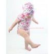 Valentine's Day Plain Style Light Pink Rose Fusion Baby Jumpsuit & Cap Set TH544